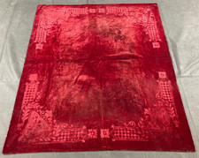 Vintage French Embroidered Velvet Hanging Panel Boho Wall Art 152x129cm picture