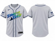 HOT NEW Custom Name- Tampa Bay Rays Grey Jersey, For Fan (2026), 3D Printed picture