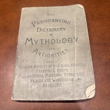 Antique 1800s - Pronouncing Dictionary of Mythology and Antiquities book picture