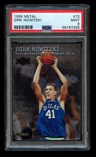 1999-00 Skybox Metal Dirk Nowitzki 2nd Year #72 PSA 9 Mint HOF Mavericks picture