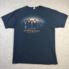 Twilight Saga Breaking Dawn Part 2 Movie Graphic T-Shirt Black Mens Large picture