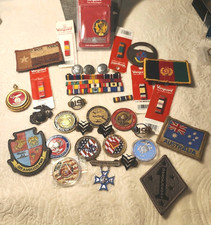 Marine Corps Airforce Military Pins, Patches, Medals, Coins & More Bulk Lot picture