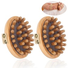 2PCS Meridian Massage Brush,Gua Sha Tool,Body Massage Brush,Wood Therapy Massage picture