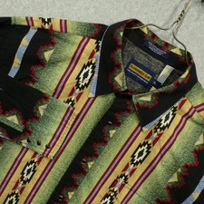 Vtg Panhandle Slim Shirt  XL Aztec Western Long Sleeve Pearl Snap Rodeo Cowboy picture