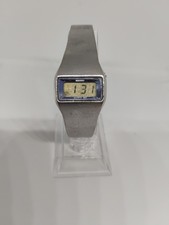 Vintage Sleek & Stylish Silver Seiko L221-5029 Ladies' LCD Digital Quartz Watch picture