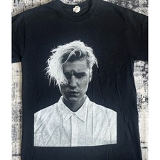 Justin Bieber Purpose Tour 2016  Concert T-shirt Black 2-Sided Size Small Gildan picture
