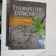 Therapeutic Exercise by Carrie Hall and Lori Brody (2017, Hardcover) NO WRITING picture