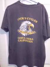 Harley Davgidson t shirt Vintage mid 1990s XL Jack's Cycles,Costa Mesa picture