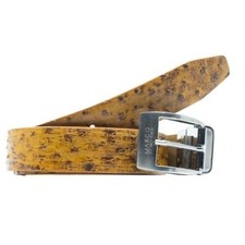 genuine Exotic Ostrich belt Domenico Antique Paja picture