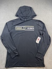 Colosseum Purdue Boilermakers Hoodie Men’s M Lightweight Black Spellout Logo NWT picture