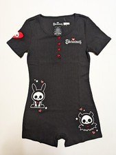 Hot topic Skelanimals Black And Red  Goth Horror Romper Size Medium picture