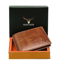 NAPA HIDE Genuine Leather Bifold Wallets For Men RFID Blocking Men's Wallet BEST picture