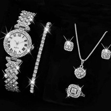 Reloj plateado con números romanos para mujer picture