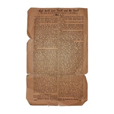 1880s Tariff Debate Pamphlet – “High Tariff, Low Tariff, No Tariff” (Boston) picture