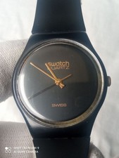 Swatch Black Magic GB101 1983 Big Logo Standard Gents very rare collection picture