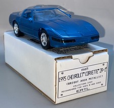 6665 AMT/Ertl Test Shot Promo 1995 Corvette ZR1 OB 1/25 Bright Aqua Metallic NM+ picture