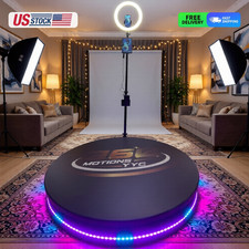 360 Photo Video booth Platform with Rotating Camera Wedding Party Rent picture