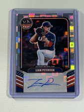 2026 Panini Stars & Stripes LIAM PETERSON Pandora Auto /225 2026 Draft🔥 picture