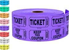 1000 Tacticai Raffle Tickets, A - Double Roll - 1,000 Tickets - Keep - Purple picture