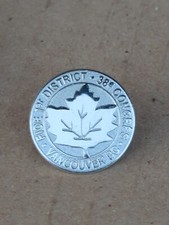 IBEW LOCAL UNION LU LAPEL PIN BROTHERHOOD ELECTRICAL 1st District Silver Tone picture