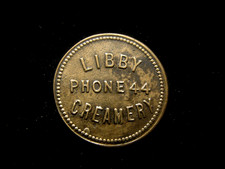 LIBBY MONTANA  BRONZE  TOKEN 1 AND  1/16  DIAMATER , HISTORICAL,BUTTE, MISSOULA picture