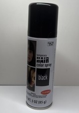 New Goodmark Temporary Hair Color Spray 3oz Black Halloween Makeup NWT picture