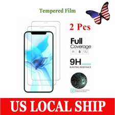 US Stock 2Pcs Screen Protector Glass Tempered Film For Apple iPhone 16PRO/15/14 picture