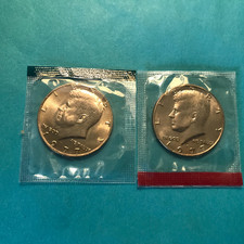 1977 P&D Kennedy Half Dollars Unc   Mint Cello    picture