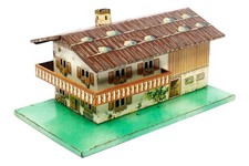 AC5111: Vintage HWN HO/OO Gauge Tinplate Continental House picture