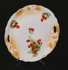 Antique Hand‐Painted Cherry Serving Plate | Early 1900s picture