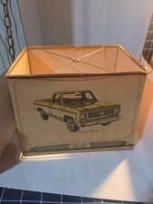 Vintage 1970s Chevrolet Chevy Dealer Promotional Truck Car Lamp Shade Very Rare picture