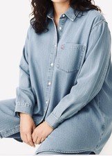NWT Levi’s Plus Size 4X / (26-28) Denim Dress /Cotton Long Shirt Sold Out $89 picture