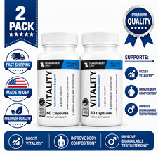 Transparent Labs Vitality 2 Pack 120 Capsules Natural Hormone Support picture