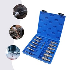 13 Pcs/Set Annular Cutter 7/16 to 1-1/16'' Cutting Diameter Straight Shank NEW picture