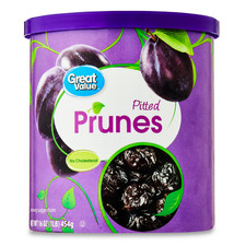 Great Value Unsweetened Pitted Prunes Canister, 16 oz picture