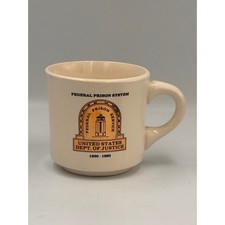 Vintage Federal Prison System 50th Anniversary Mug 1930-1980 Springfield MO DOJ picture