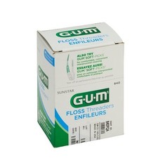 Sunstar GUM Eez-Thru Floss Threaders - 100 Envelopes, 5 Threaders 500pcs 840PUAA picture