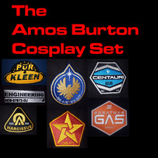 The Expanse Cosplay Amos Burton Cosplay Embroidered Patch Pack picture