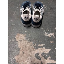 Adidas Originals Gazelle Navy Blue Suede White Stripes Sneakers Mens 9 BB5478 picture