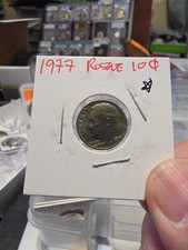 1977 P, Roosevelt Dime, Uncirculated, , Toning picture