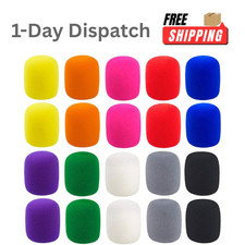 20 Pcs Colorful Foam Microphone Cover 10 Colors Thick Handheld Mic Windscreen picture