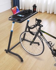 VEVOR Mobile Cycling Desk Foldable Bike Trainer Fitness Desk with Lockable Wheel picture