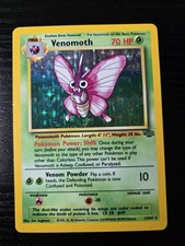 Venomoth 13/64 Rare Jungle Pokemon Unlimited Holo MP picture
