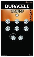 Duracell 2032 CR2032 DL2032 CR Lithium Button Cell Battery 8 Pack Exp. Jul 2032 picture