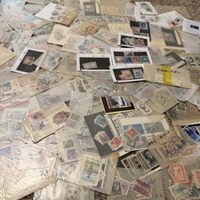 MASSIVE LOT OF WORLDWIDE STAMPS IN GLASSINES MINT, USED, OVERPRINTS AND MORE picture