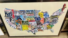 United States License Plate Authentic Map 1,000-piece TDC Games jigsaw puzzle picture