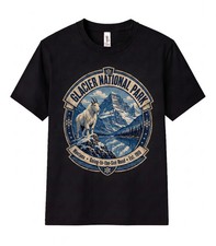 Glacier National Park Unisex T Shirt Going to the Sun Road Vintage Montana Tee picture