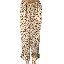 J.Crew Women's Multicolor Floral Elastic Waist Wide Leg Trousers Lounge Pants S picture