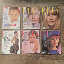 Vintage 90's Elle Magazines Lot of 6 Paulina, Nikki Romain For Nostalgia Lovers picture