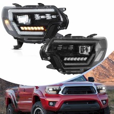 VLAND FULL LED Projector Headlights For 2012-2015 Toyota Tacoma W/Animation picture